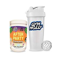 Gym Molly After Party BCAA Powder with Blender Bottle - Workout Drink Supplement for Fitness Recovery | Caffeine Free | Zero Carbs, Sugar, or Calories | Loopy Fruitz Cereal