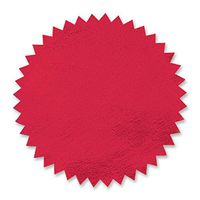 Red Foil Embossed Scallop Edge Certificate Seals, 102 Pack