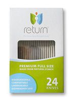 RETURN Yumi Compostable Natural Starch Knives, White
