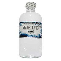 MediSILVER CLEAR (20 Ppm 99.99+% Pure Bioavailable Ionic"Colloidal" Silver) - 250 Ml (8.45 Fl Oz) Glass Bottle