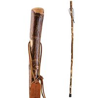 Brazos 58" Free Form Sycamore Rustic Walking Stick Hiking Trekking Pole, Made in the USA