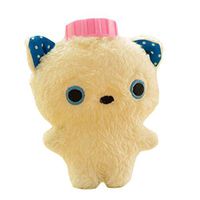 Mini Cartoon Washable Soft Cover Hot Water Bottle Warm Hand Bag-Beige