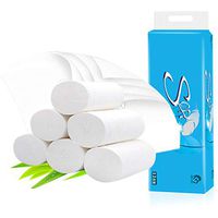 Bhealth Multifold Paper Toilet Roll Paper Soft Absorbent Tissues Paper,Solid Roll Paper Hollow Roll Paper 100% Natural Wood Pulp Toilet Paper Bath Tissues Paper Towels Tissue,White 12Roll