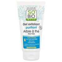 SO 'BIO ETIC - Purifying Exfoliating Face Gel with Tea Tree - for Oily and Problematic Skin - Deep and Gentle Face Cleansing - Reduces Impurities and Excess of Sebum - Organic Certified - 150 ml