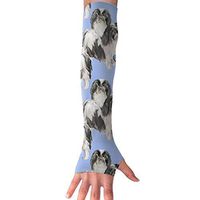 Japanese Chins Arm Sleeves, Cool Arm Sleeves UV Protection For Men Women Youth Arm Warmers For Cycling Golf Baseball Basketball Tattoo Cover Elbow Sleeves