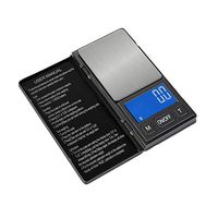 Shentesel Mini 0.01g Precision Jewelry Weight ScaleElectronic Digital Portable - Black+Silver 200g/0.01g*