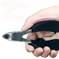 Nail Art Tool,Putars Portable Ingrown Toenails Clipper Nipper Cutter Thick Pedicure Stainless Steel Tool Silver