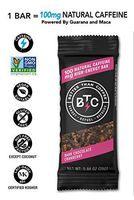 Better Than Coffee Energy Bars - Gluten Free, Vegan, Low Sugar, Low Carb with Added Plant Protein, 100 mg Caffeine Energy Bars - Dark Chocolate & Cranberry (12 count)