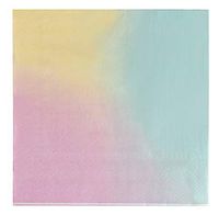 Blue Panda Rainbow Party Supplies, Ombre Paper Napkins (150 Pack)