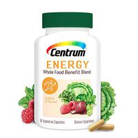 Centrum Energy Supplement, B-Vitamins Support Energy, with Whole Food Blend, 30 Day Supply-60 Capsules