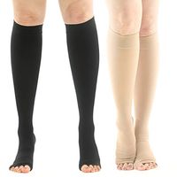Rxtar TM 201 Medical Compression Socks (20-30mmHg) for Men & Women (Black, S)