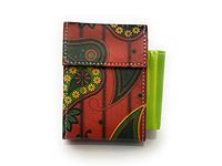 Fun & Colorful Kingsize Womens Fabric Cigarette Case with Lighter Pouch (Style 705C)