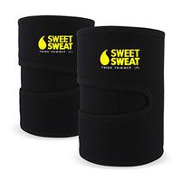 Sports Research Sweet Sweat Thigh Trimmers for Men & Women ~ Increases Heat and Sweat Production to The Thigh Area ~ Includes Mesh Carrying Bag (Yellow, Large: 31" L x 9" W)