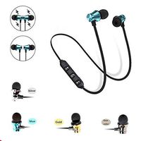 Bluetooth Wireless Earbud Magnetic Headset with Mic and Active Noise-Cancellation (Black)