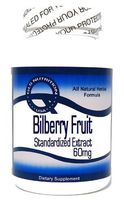 Bilberry Fruit Standardized Extract 60mg 100 Capsules ^GLS