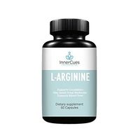 InnerCues L-Arginine No Blast - Nitric Oxide Supplement for Muscle Growth, Vascularity & Energy - Powerful NO Booster with L-Citrulline & Essential Amino Acids
