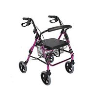 Lqdpdd Elderly People Walker Height Rehabilitation Walker for Disabled People 4 Height Adjustable Handle Height Medical Rolling Walkerwith Basket,Shopping Cart for Adult Elderly