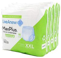 LiveAnew Pull-on Disposable Underwear for Adult Women (XX-Large 4 Bag)
