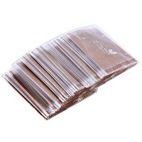 Winwinfly 100 pcs/pack Self Adhesive Cellophane Bags Plastic Cookies Bags for Party Supplies,Gold