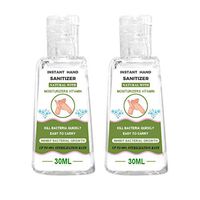 【2 Pcs】 Portable Hand Sanitizer Refreshing Gel, Washless Hand Sanitizer Gel, 30ML Portable Hand Soap Gel to Instant Skin Cleansing, Non-irritating (2 Pcs)