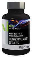 ViSalus Vi-Slim Metab-Awake Herbal Thermogenic Fat Burner & Metabolism Booster for Weight Loss with Chromium, Green Tea Extract, Cocoa Extract, Forskholii Extract, Yerba Mate, Evodiamine Extract,30 tablets