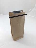 BAP 16 oz Kraft Block Bottom Gusseted Bag, Valve and Tin Tie (500 pcs)