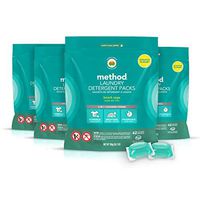 Method Laundry Detergent Packs, Beach Sage, 24.7 Ounce (Pack of 4)