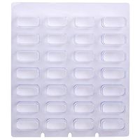 Ezy Dose Disposable Blister Cards for Pill, Medicine, Vitamin | Weekly, 4 Times a Day, AM PM | Use with Cold Seal System Planner | Case of 250