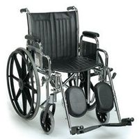 Guardian Easy Care 2000 Wheelchair - 16"W, Removable Desk Arms, Swingaway Elevating Legrests