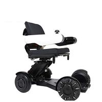 Electric Wheelchair Compact Intelligent Folding Carry Convenience Bluetooth Link Remote Control 360° Rotation Dual Motor Motorized Wheelchair (Manual/Electric Dual Mode Switch) Suitable for Disabled