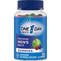 One A Day Men’s VitaCraves Multivitamin Gummies, Supplement with Vitamin A, Vitamin C, Vitamin D, Vitmain E, Calcium & More, 70 Count