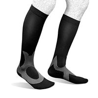 Compression Calf Sleeves Men & Women (20-30mmhg) - Best Footless Compression Socks Shin Splints, Running, Leg Pain, Nurses & Maternity Pregnancy - Increase Blood Circulation -S/M (S/M)