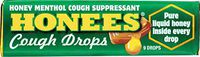 Honees Menthol Eucalyptus Cough Drops, 9 Drops