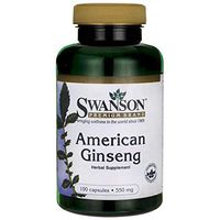 Swanson American Ginseng 550 Milligrams 100 Capsules