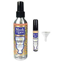 Sani 360 MaskaDoo Toilet Deodorizer Spray - As Seen On TV - Portable Toilet Odor Neutralizer Spray 6oz Bottle with 5ml Refill and Funnel, Citrus Peppermint Scent