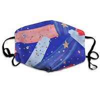 NiYoung Strip Star Watercolor Art Dustproof Earloop Mouth Cover for Women Men, Pollen Painting Outdoor Half Face Mouth Cover - Anti-Allergens Mouth-Muffle