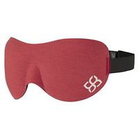 Sleep Mask by Bedtime Bliss® - Contoured & Comfortable with Moldex® Ear Plug Set. Includes Carry Pouch for Eye Mask and Ear Plugs - Great for Travel, Shift Work & Meditation (Red)