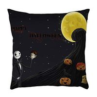 Bosji (45 x 45cm) Throw Pillow Covers,Halloween Decoration Pumpkin Ghost Pillowcase Festival Home Decor Linen Printed Zipper Cushion Pillow Case