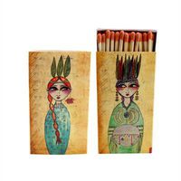 World Buyers Decorative Matches,Native Princess, Set of 2 Matchboxes