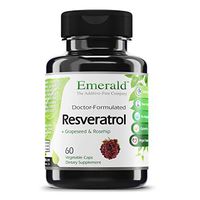 Emerald Labs Resveratrol - 250 mg High-Potency - Helps Stimulate Heart Health, Promotes Good Circulation - 60 Vegetable Capsules