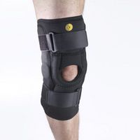 Corflex Cooltex Hinged Patella Baja Stabilizing Brace-2XL - Open Popliteal - Black
