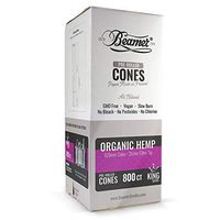 Beamer Organic Hemp Pre Rolled Cones - King Size - 800-Count Bulk Box + Beamer Sticker