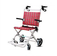 Transport Wheel Chair,Lightweight Wheelchair, Lightweight Manual Portable Wheelchair,Folding Wheelchair, Aluminum Alloy, Portable Travel, Elderly Trolley - Easy to Use - Ergonomic for Adult
