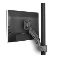 Chief K1P110B Chief, K1 Pole Mount, Single Display 1L Arm, Black