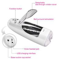 USB Rechargeable Six Toys for Men Male Full Automatic Cup Tongue Machine Man Sucker Toys Training Play Sleeve for Mens Powerful Thrusting Rotating Modes Adult Products Tshirt