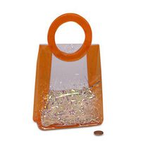 Orange Handle Vinyl Bags | Quantity: 12 | Width: 2"