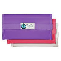 Planet Wise Tint Snack Bag - 3-Pack - Hook and Loop (Pink/Purple)