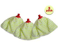 Microfiber Towel Cloth Vera Refill Mop for Cleaning Hardwood (Pack of 3)