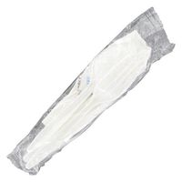 E176000 Empress Medium Weight Cutlery Kit Polypro Knife, Fork, Teaspoon, S&P, Napkin 250 / cs