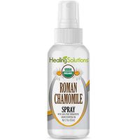 Organic Roman Chamomile Spray – Water Infused with Roman Chamomile Essential Oil – Certified USDA Organic - 2oz Bottle by Healing Solutions